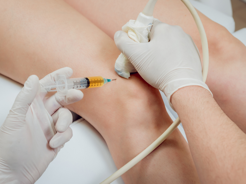 ultrasound guided injection knees